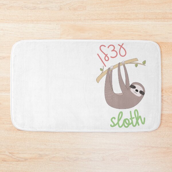 Item preview, Cute Sloth with Hebrew and English for Jewish Children designed and sold by Amber Dove Studio.
