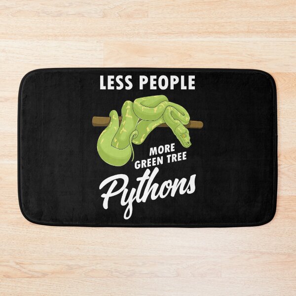 Item preview, Less People Herpetologist Green Tree Python Lover print designed and sold by jakehughes2015.
