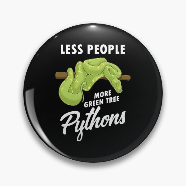 Item preview, Less People Herpetologist Green Tree Python Lover print designed and sold by jakehughes2015.