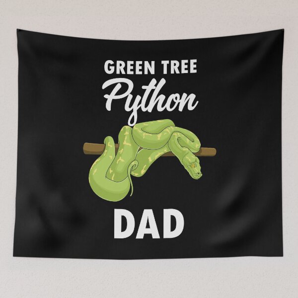 Item preview, Funny Snake Lover Dad Green Tree Python graphic designed and sold by jakehughes2015.