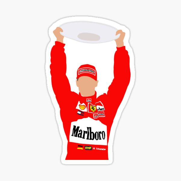 Michael Schumacher Aufkleber MS F1 Sticker Formel1 