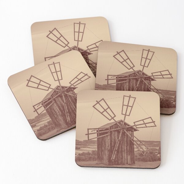 Item preview, Colourbox Old wooden windmills at ethnographic ...  designed and sold by Patternsonly.