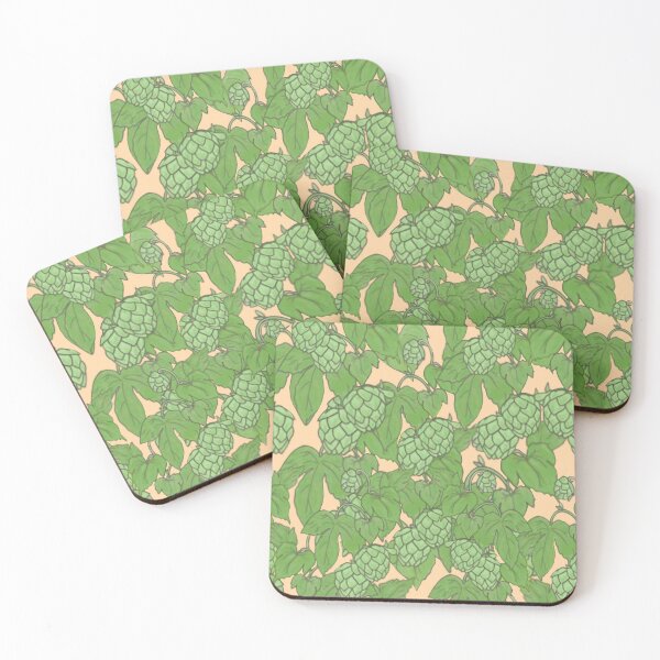 Item preview, Hops on the vine - peach background  designed and sold by cityette.