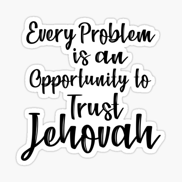 Item preview, Trust Jehovah Message JW Jehovah's Ministry Idea designed and sold by NUMAcreations.