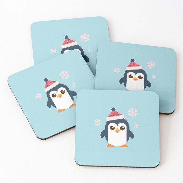Item preview, Cute baby penguin bird cartoon logo design for kids cloths print and gift to boyfriend or girlfriend, Christmas and snowfall illustration  designed and sold by Artoholicc.