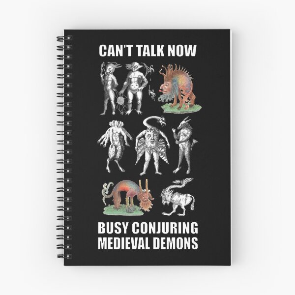 Item preview, Busy Conjuring Medieval Demons | Funny Vintage Art designed and sold by WitchesNiche.