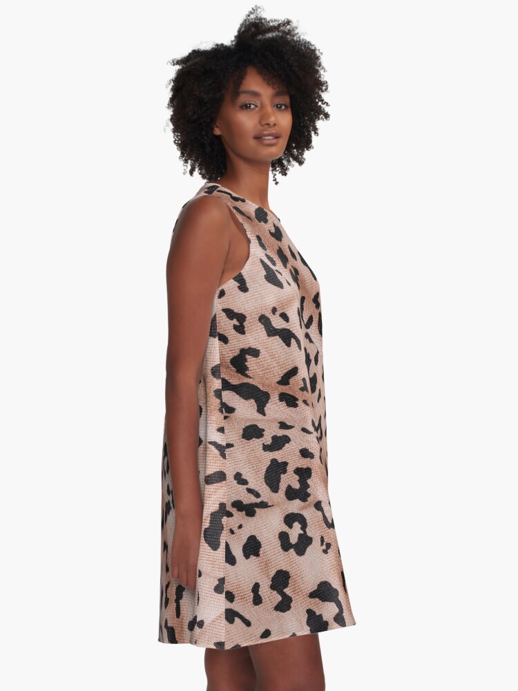 Thumbnail 2 of 4, A-Line Dress, Leopard designed and sold by Claudiocmb.