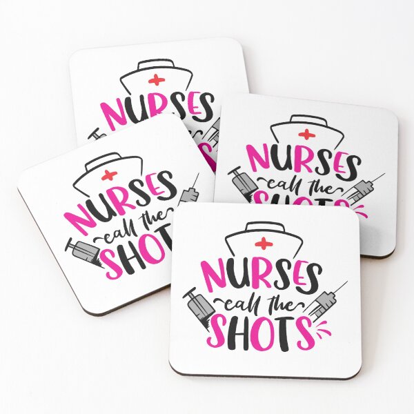 Item preview, Nurses Call The Shots ( Pink, , Black ) designed and sold by RomeoSketches.