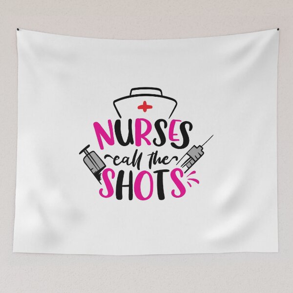Item preview, Nurses Call The Shots ( Pink, , Black ) designed and sold by RomeoSketches.