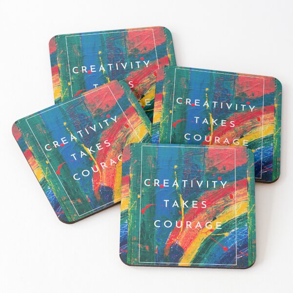 Item preview, Creativity Takes Courage, Colorful Design designed and sold by kubrangle.
