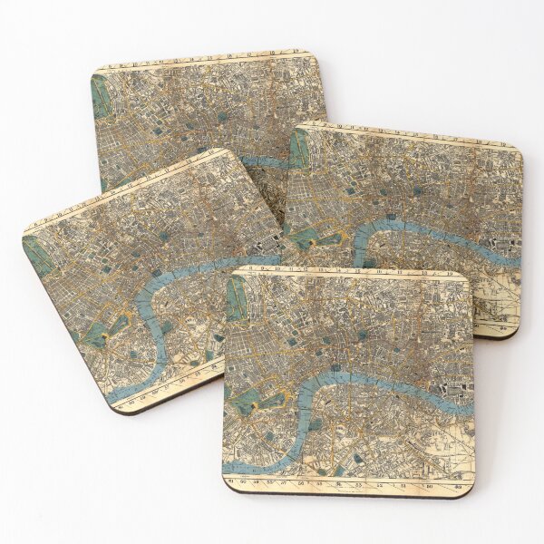 Item preview, London City Map, 1860 by Smith and Son designed and sold by nextstepdesigns.