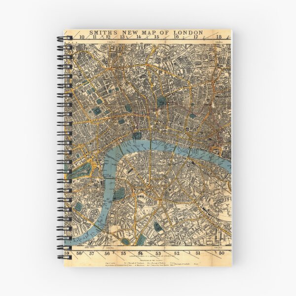 Item preview, London City Map, 1860 by Smith and Son designed and sold by nextstepdesigns.