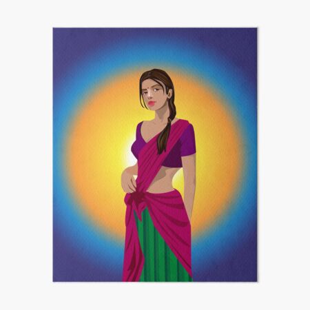 Wedding saree illustration | how to draw saree sketch | South Indian  wedding saree design - YouTube
