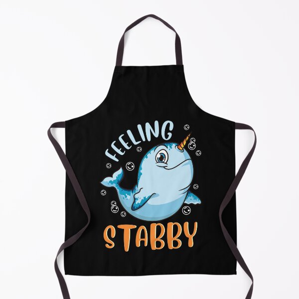 Item preview, Funny Feeling Stabby Narwhal Cute Horned Whale Pun designed and sold by perfectpresents.