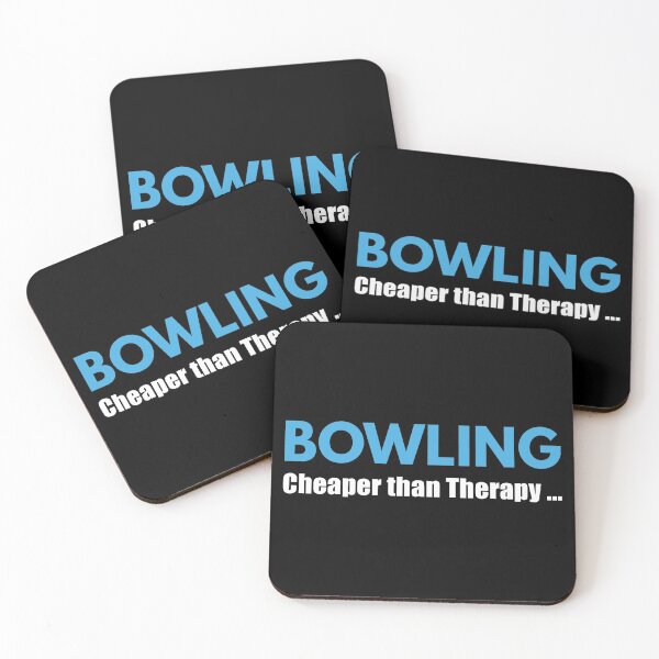 Item preview, BOWLING CHEAPER THAN THERAPY designed and sold by TendyTees.