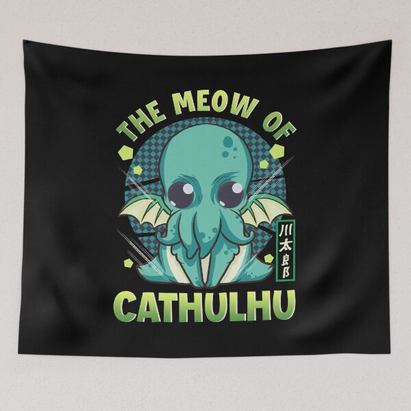 Item preview, The Meow Of Cathulhu Funny Satanic Cthulhu Cat Pun designed and sold by perfectpresents.