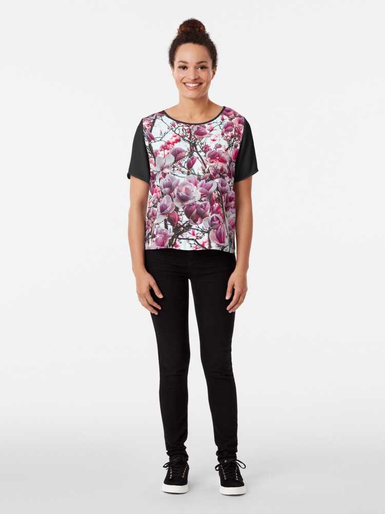 Alternate view of Floral Multipurpose Chiffon Top