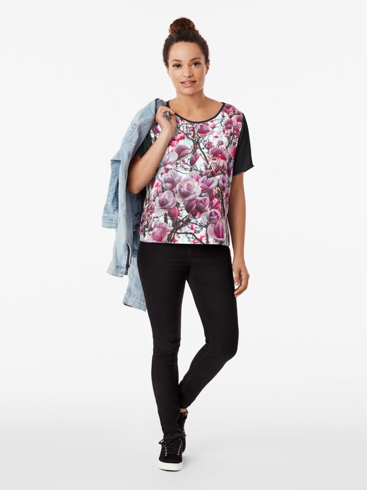 Alternate view of Floral Multipurpose Chiffon Top