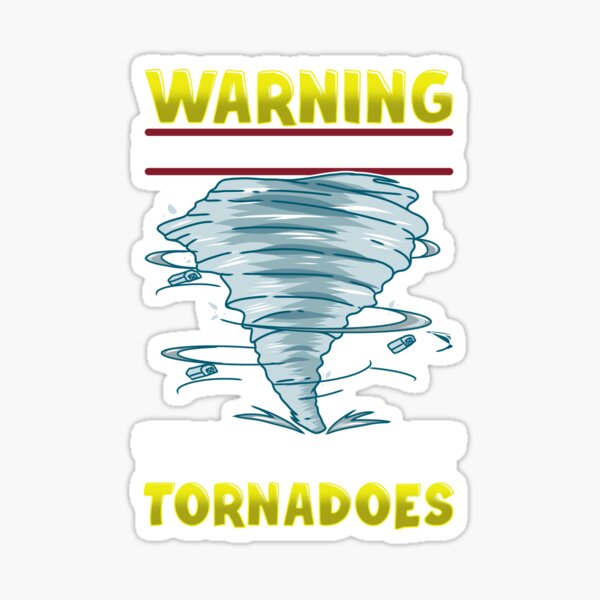 Vista previa del artículo con la obra «Advertencia: puedo hablar espontáneamente sobre tornados», diseñado y vendido por perfectpresents.