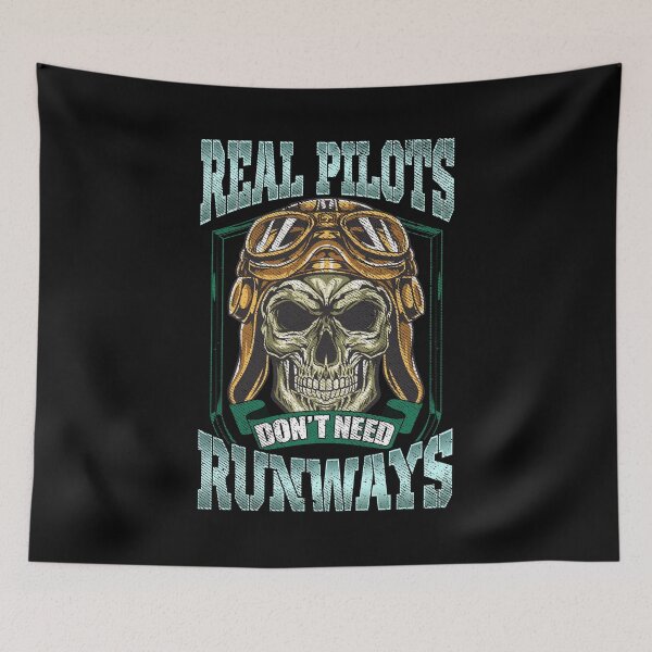 Item preview, Real Pilots Don't Need Runways Helicopter Pun designed and sold by perfectpresents.
