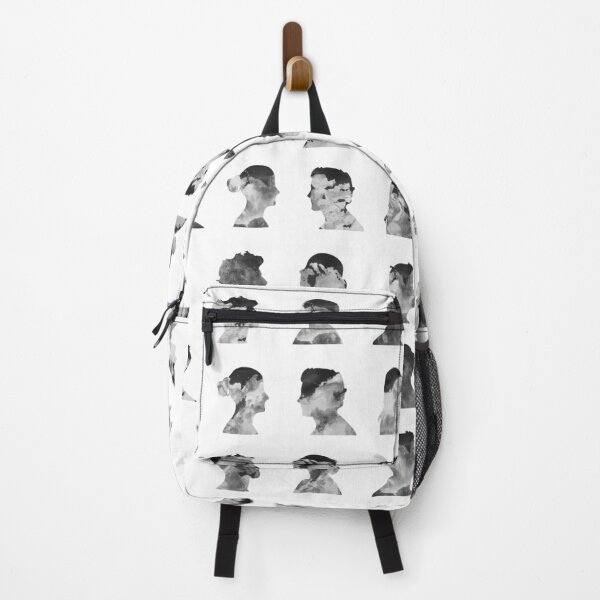 Item preview, Black and white Watercolour face silhouette pattern designed and sold by SLGA-Designs.