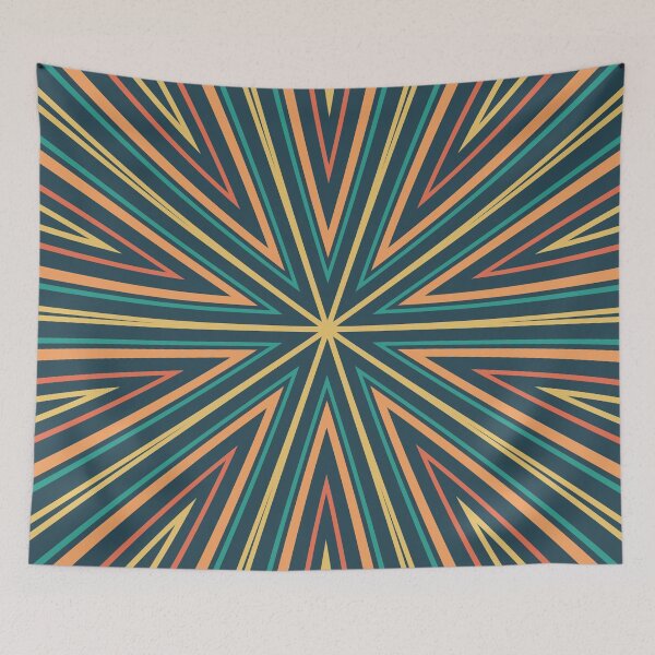 Artikelvorschau, Barcode Sunburst Square (kühler Herbst) entworfen und verkauft von John Uttley.