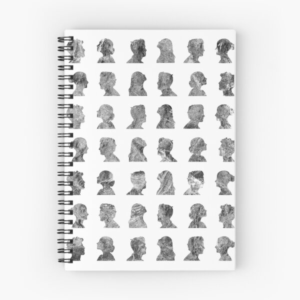 Item preview, Black and white Marble face silhouette pattern designed and sold by SLGA-Designs.