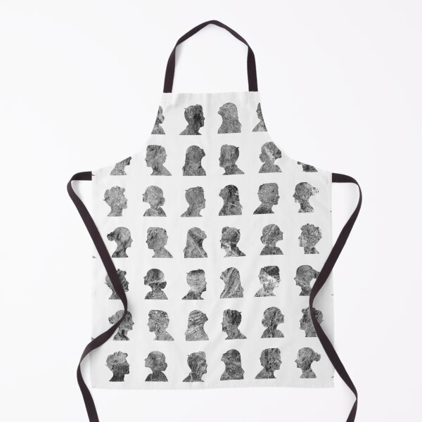 Item preview, Black and white Marble face silhouette pattern designed and sold by SLGA-Designs.