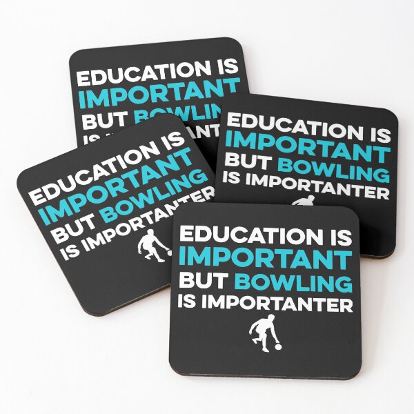 Item preview, EDUCATION IS IMPORTANT BUT BOWLING IS IMPORTANTER designed and sold by TendyTees.