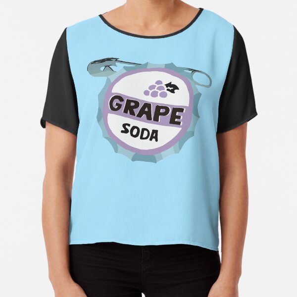 UP Grape soda badge Chiffon Top