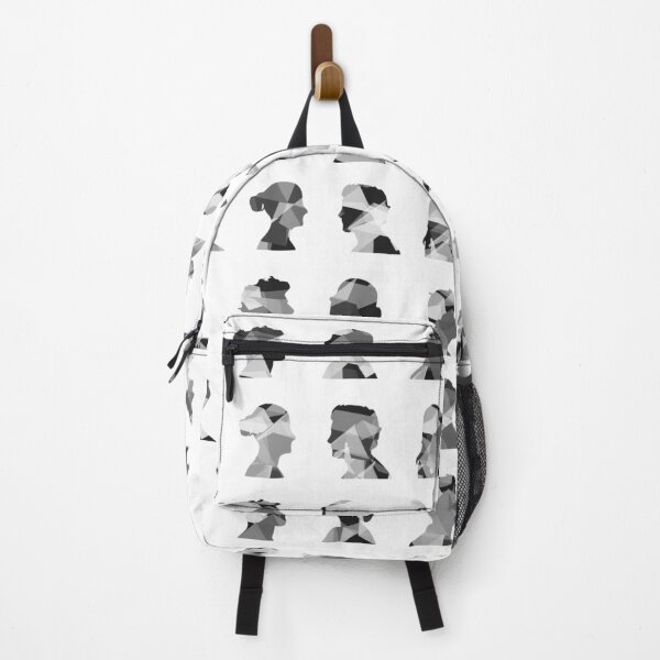 Item preview, Black and white Geometric face silhouette pattern designed and sold by SLGA-Designs.