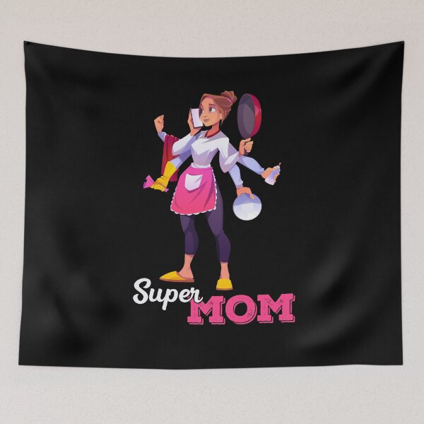 Item preview, Super Mom, Happy Mother's Day designed and sold by ZaydounStark.
