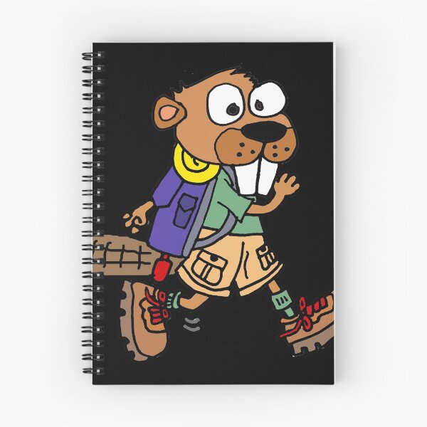Item preview, Cute Beaver Hiker Cartoon designed and sold by Nature's Fancy.
