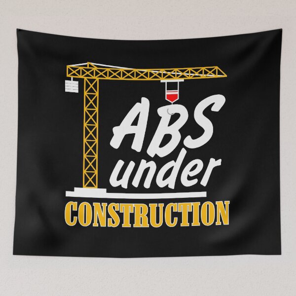 Item preview, Abs under construction sport illustration designed and sold by ARTemyzz.