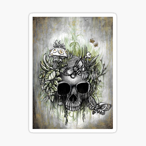 Cultivated upper room, absurd Art Sticker
