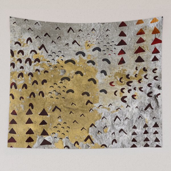 Item preview, Yellow Grey Textured Abstract Safari Pattern designed and sold by Designs By YL.