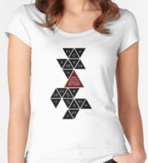 Flattened D20 - Dungeons and Dragons - Critical Role Fan Design Women's Fitted Scoop T-Shirt