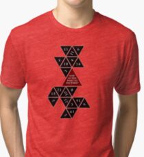 Flattened D20 - Dungeons and Dragons - Critical Role Fan Design Tri-blend T-Shirt