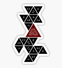 Flattened D20 - Dungeons and Dragons - Critical Role Fan Design Sticker