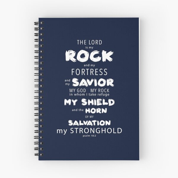 Item preview, Psalm 18 Rock and my fortress designed and sold by ReformedBeard.