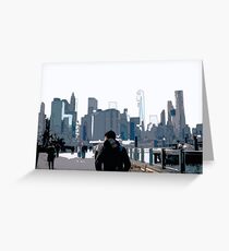 City Scene // Comic Style Greeting Card