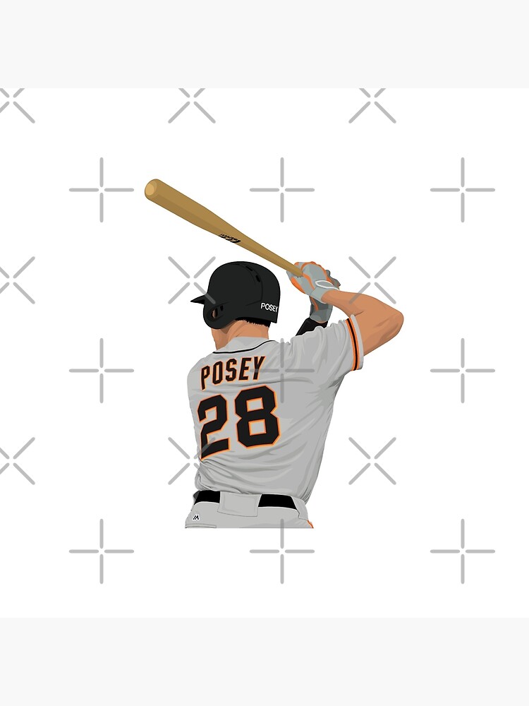 Buster Posey #28 Round The Bases | Art Board Print