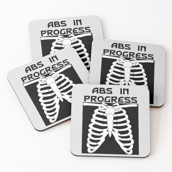 Item preview, Abs In Progress Funny | Abs In Progress text and graphic | Abs In Progress Incomplete | Funny Skeleton Art | Funny Human Bones Graphic Design designed and sold by Violet Treasures.