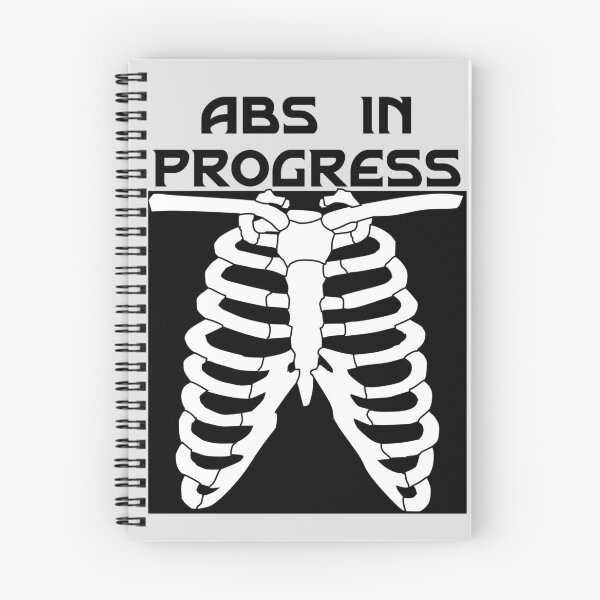 Item preview, Abs In Progress Funny | Abs In Progress text and graphic | Abs In Progress Incomplete | Funny Skeleton Art | Funny Human Bones Graphic Design designed and sold by Violet Treasures.