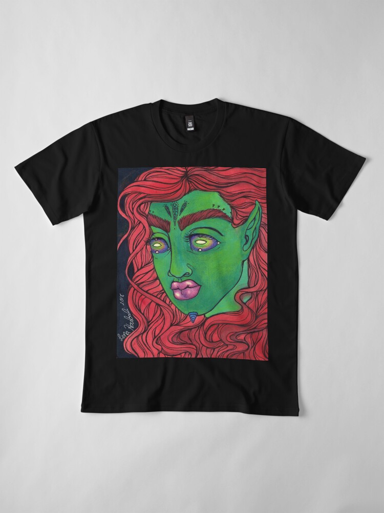 Alternate view of Goddess of Galactic Vision Premium T-Shirt