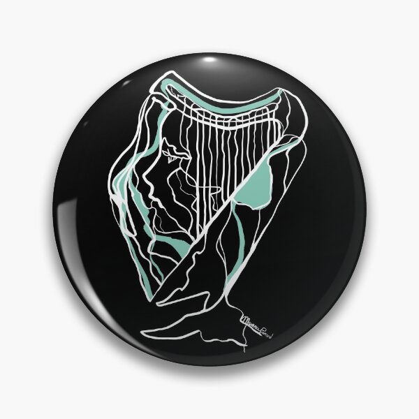 Item preview, Single Line - Harpist (White) designed and sold by MaxencePierrard.