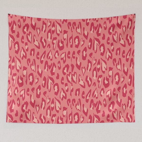 Item preview, Pink Heart Patterned Leopard Prints designed and sold by Wildlife Apparels Inc..
