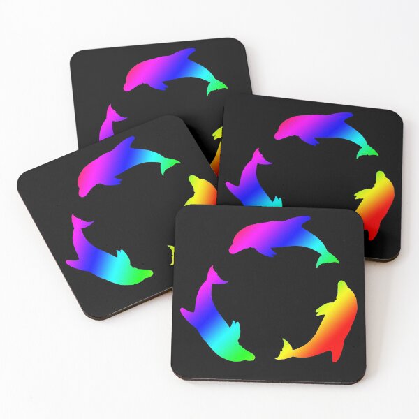 Item preview, Rainbow Dolphin Circle designed and sold by Moti Black.