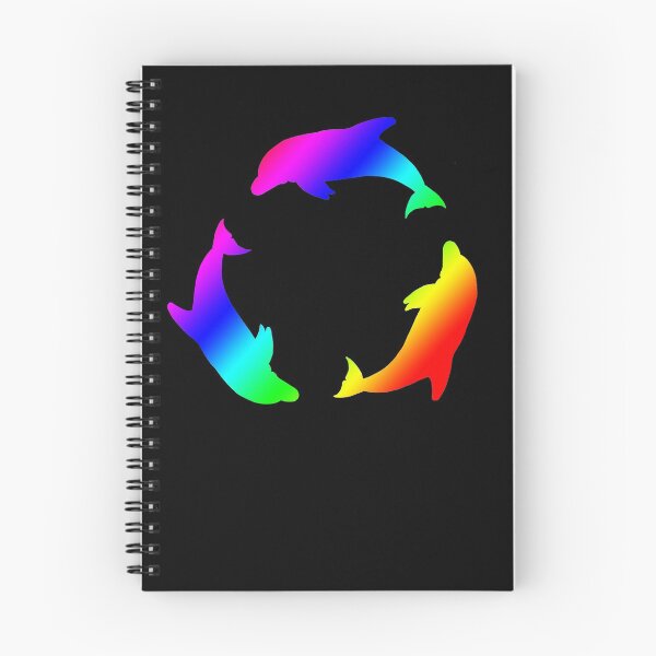 Item preview, Rainbow Dolphin Circle designed and sold by Moti Black.