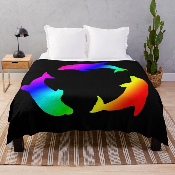 Item preview, Rainbow Dolphin Circle designed and sold by Moti Black.